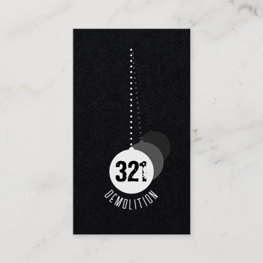 Carte de visite expert de démolition v4 (Devant)