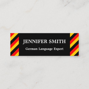 Carte de visite expert en langue allemande