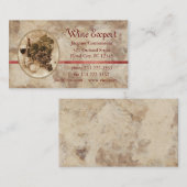 Carte De Visite Expert en matière de vin (Devant / Derrière)