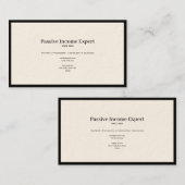 Carte De Visite Expert en revenu passif (Devant / Derrière)