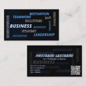 Carte De Visite Expert en solutions d'affaires de gestion de proje (Devant / Derrière)