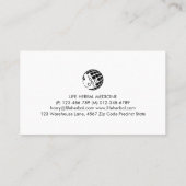 Carte De Visite Expert fiscal Préparateur fiscal (Dos)