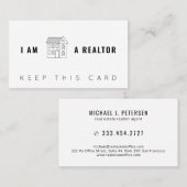 Carte De Visite Expert immobilier consultant professionnel moderne (Devant / Derrière)