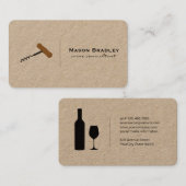 Carte De Visite Expert Vin (Devant / Derrière)