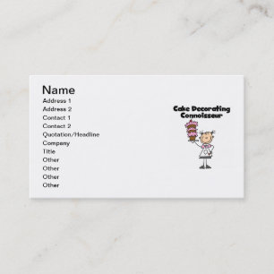 Carte De Visite Experte en décoration de gâteaux féminine