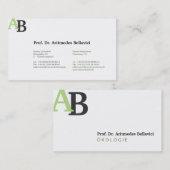 Carte De Visite Experts en écologie (Devant / Derrière)