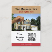 Carte De Visite Experts en matière d'objet immobilier de (Dos)