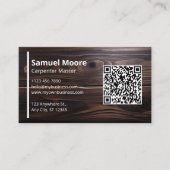 Carte De Visite Experts en menuiserie Charpentier professionnel (Devant)