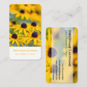 Carte De Visite Experts fleuristes fleuristes floraux (Devant / Derrière)