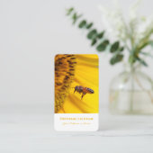 Carte De Visite Experts fleuristes floraux de fleurs d'abeilles fl (Debout devant)