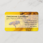 Carte De Visite Experts fleuristes floraux de fleurs d'abeilles fl (Dos)