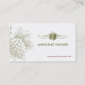 Carte De Visite Exploit de nourriture et de boissons. Raisins (Dos)