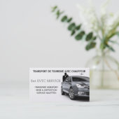 Carte De Visite Exploitant de Voitures de Transport avec Chauffeur (Debout devant)
