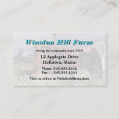 Carte De Visite Exploitation agricole Commerce du marché agricole (Devant)