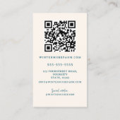 Carte De Visite Exploitation d'animaux d'élevage (Dos)