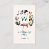 Carte De Visite Exploitation d'animaux d'élevage (Devant)