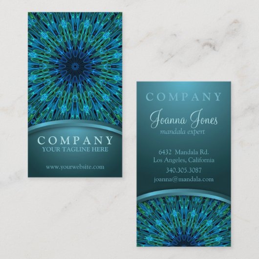 Carte De Visite Explosion d'Aqua (Devant / Derrière)