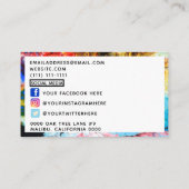 Carte De Visite explosion de couleur (Dos)