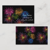 Carte De Visite Explosion de feux d'artifice Thunder_Cove (Devant / Derrière)