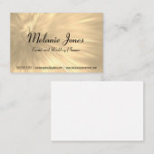 Carte De Visite Explosion d'or pâle (Devant / Derrière)