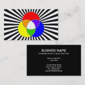 Carte De Visite explosion du graphique en couleurs (Devant / Derrière)