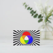 Carte De Visite explosion du graphique en couleurs (Debout devant)