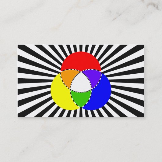 Carte De Visite explosion du graphique en couleurs (Devant)