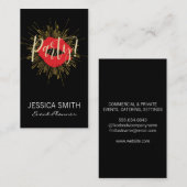 Carte De Visite Explosion d'une fête avec un baiser (Devant / Derrière)