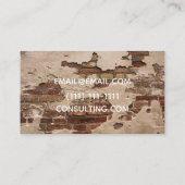 carte de visite exposé de brique (Dos)