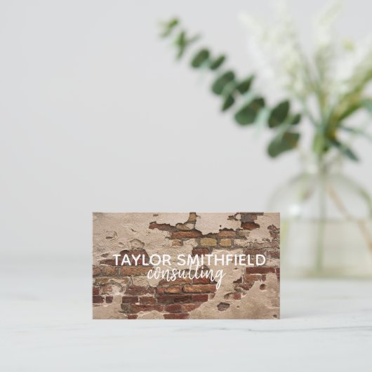 carte de visite exposé de brique (Debout devant)