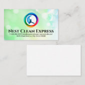 Carte De Visite Express du service de nettoyage | Bulle de savon (Devant / Derrière)