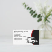 Carte De Visite Express Livraison le même jour Service de messager (Debout devant)