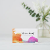 Carte de visite expressif d'aquarelle (Debout devant)