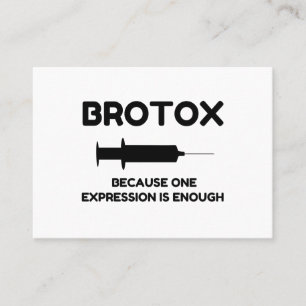 Carte De Visite Expression Botox