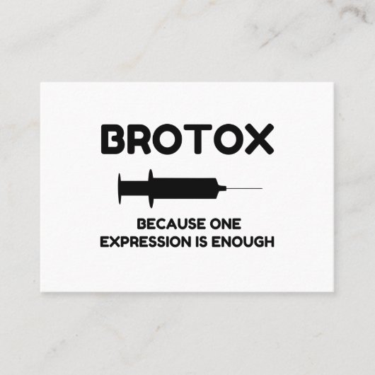 Carte De Visite Expression Botox (Devant)