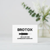 Carte De Visite Expression Botox (Debout devant)