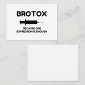 Carte De Visite Expression Botox (Devant / Derrière)