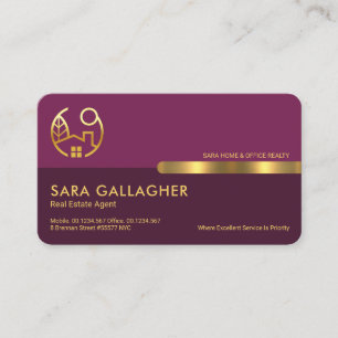 Carte De Visite Exquise Rétro Couches violettes Réalité