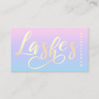 Extension de lashs bleus pourpre rose or moderne