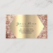 Carte De Visite Extension de maquillage de Parties scintillant d'o (Dos)