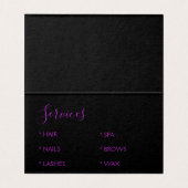 Carte De Visite Extension de Parties scintillant violet et étincel (Intérieur déplié)