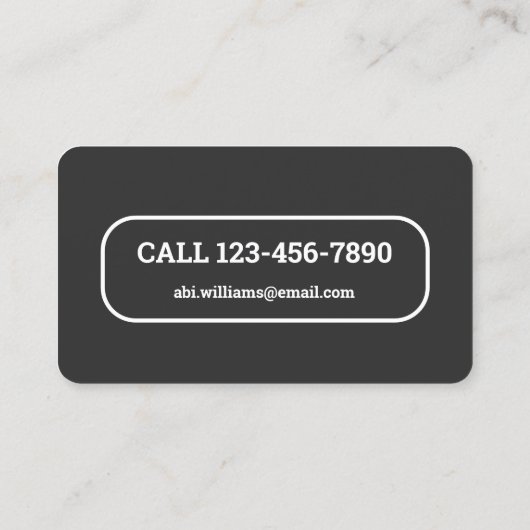 Carte De Visite Extension Eyelash (Dos)