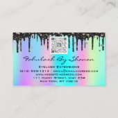 Carte De Visite Extension Eyelash Brow QRCode Microbling Holograph (Dos)