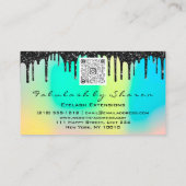 Carte De Visite Extension Eyelash de maquillage QR Code Drig Holog (Dos)