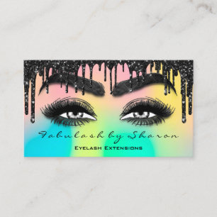 Carte De Visite Extension Eyelash de maquillage QR Code Drig Holog