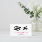 Carte De Visite Extension Lash Belle Lashes Long Artiste maquillag (Debout devant)