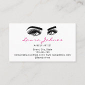Carte De Visite Extension Lash Belle Lashes Long Artiste maquillag (Dos)