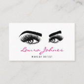 Carte De Visite Extension Lash Belle Lashes Long Artiste maquillag (Devant)