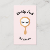 Carte De Visite Extension Lash Rose EyeLash Gold Mirror (Devant)
