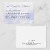 Carte De Visite Extension Lilac Lash simple Microblading Afcare (Devant / Derrière)